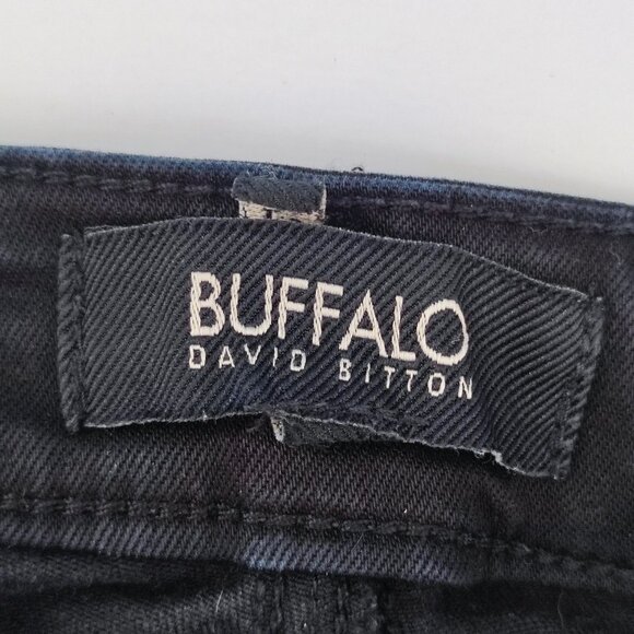 Buffalo David Bitton Faith jeans women's size W32 black min-rise skinny stretch - Picture 5 of 16